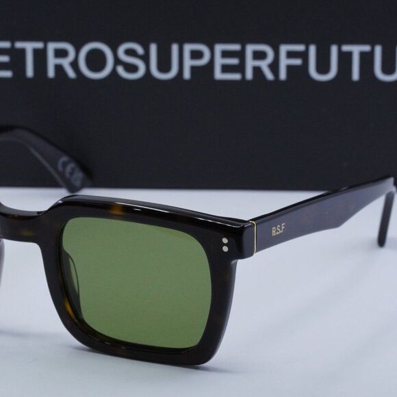 🕶️ New RetroSuperFuture SECOLO 3627 HT6 Sunglasses - Havana Frame, Green Lenses - Picture 3 of 10